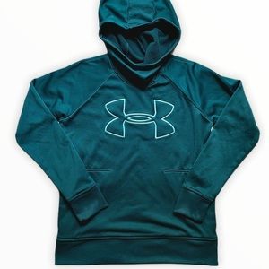 Under Armour Teal Coldgear Funnel Neck Hoodie XS